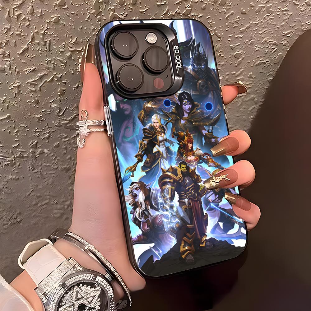 

The World Of W-Warcrafts Phone Case For IPhone17 Air 16 15 14 Plus 13 12 11 Pro XS Max Silver Black Bumper Case iPhone 14 Pro