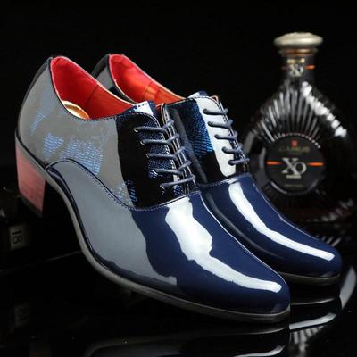 Men's Shiny Pointed Leather Shoes for All Seasons - Trendy Business Casual DJ & Hairstylist Elevated Footwear