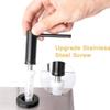 Modern Minimalist 304 Stainless Steel Soap Dispenser With Push Button For Kitchen Bathroom Use
