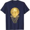 Golden Basketball Player Game Team Sports Lover T-Shirt for Men Women Cool Design Tee  Clothing