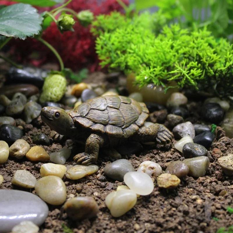 Simulation Small Turtle Resin Craft Micro Landscape Gardening Balcony Flower Pot Decoration Succulents Ornaments Home Decoration