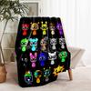 1pc Blanket Sprunki9 Print Design, Lightweight Blanket for Sofa, Bed- Soft &Warm, Gift for All Seasons Like Christmas, Halloween