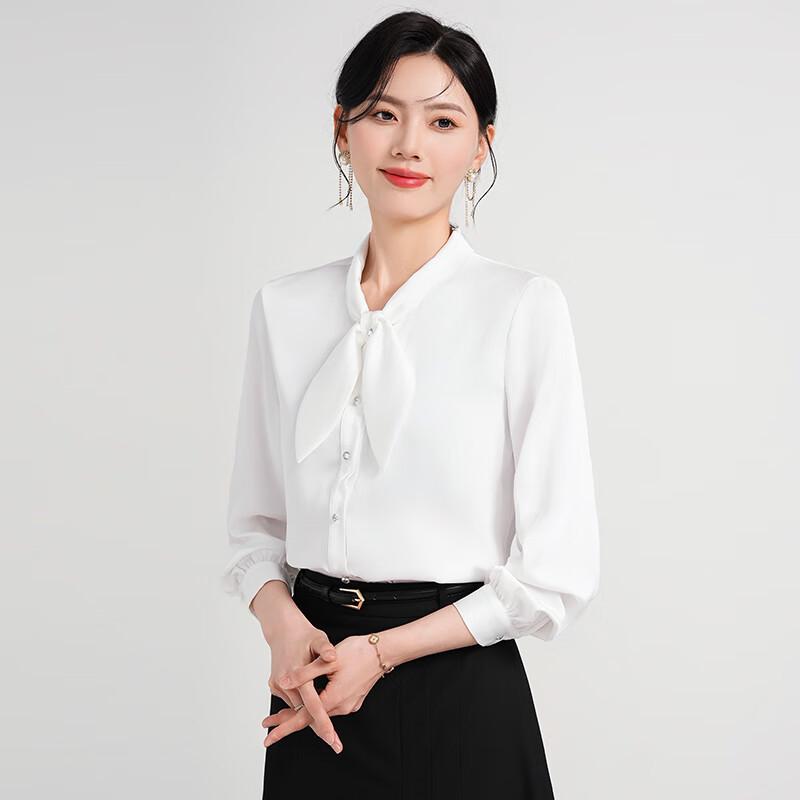 

Women s Long Sleeve Rabbit Ear Business Blouse XL