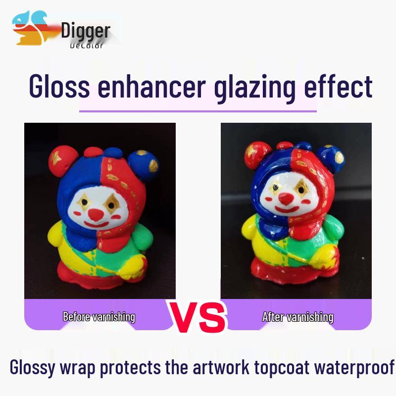 Ultra Bright Quick-Drying Clay Brightener & Alkaline Water Knot Bread Plaster Doll Stone Oil Painting