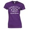 Sherlock Holmes 221b Baker St Consulting Detective Ladies Skinny Fit TShirt