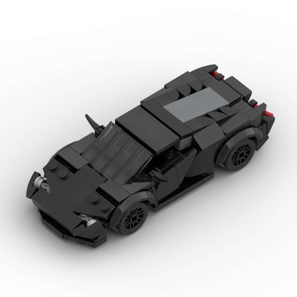 Domestic Building Block Compatible Sports Car Car Assembly Toy Speed8 Grid Car Set