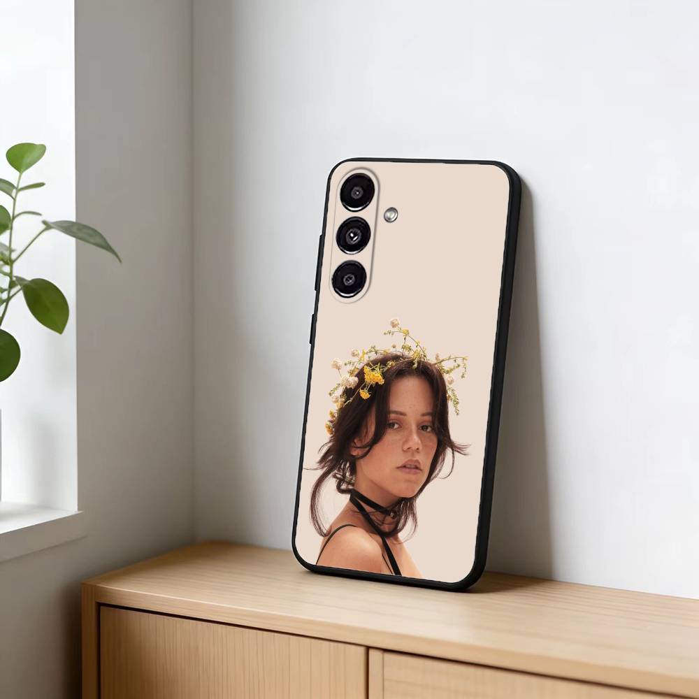 J-Jenna Ortega Phone Case For Samsung Galaxy A13,21s,22,31,32,52,53,71,72,73,Soft Black Cover