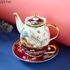 Phoenix Bone China Cup&saucer Exquisite Gold-plated Coffee Mug Dining Table Milk Mugs Afternoon Tea Teacup Fruits Juice Cup