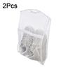 2Pcs Folding Slippers Sneakers Drying Racks Reusable Mesh Laundry Bag Shoe Drying Net  Balcony