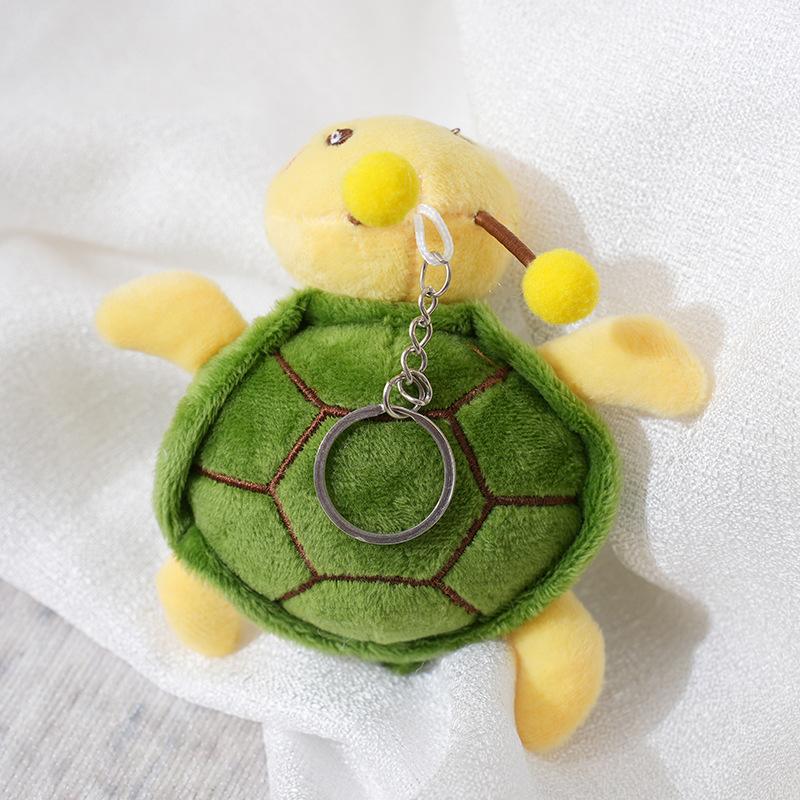 Cartoon Plush Turtle Bee Doll Pendant Key Chains Cute Can Be Split Turtle Bee Plush Doll Bag Pendants Car Key Ring Ornaments