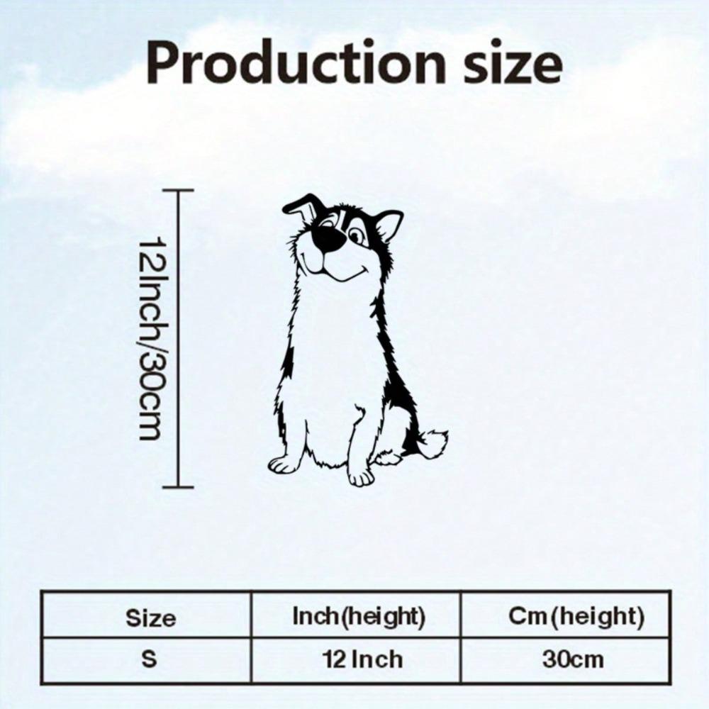 Metal Dog Wall Art Sculpture Powder Coated Home Office Decor Gift