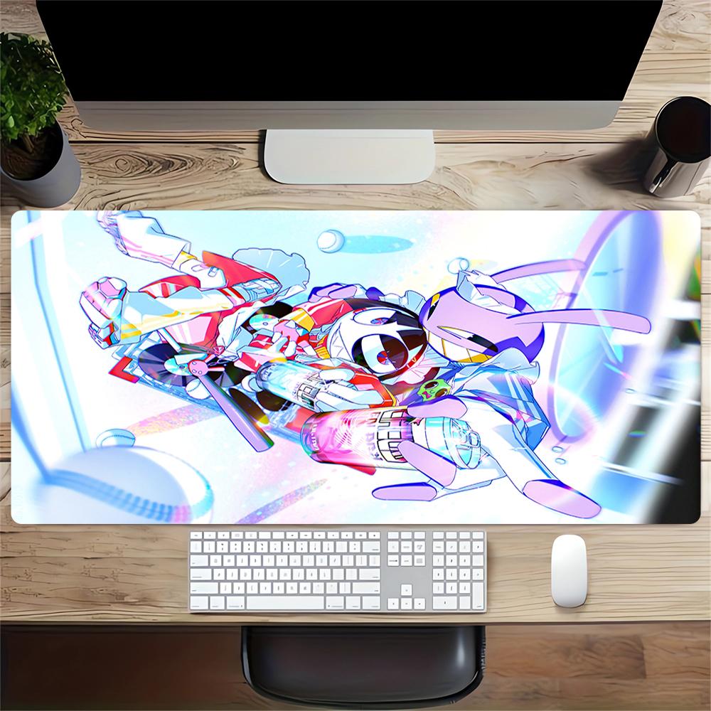 Space Adventure Characters Large Gaming Mouse Pad Nonslip Rubber Base Waterproof Desk Mat For Office Pc Laptop
