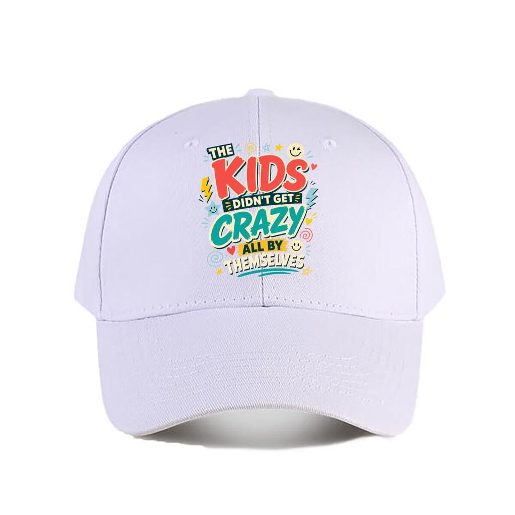 Crazy Parenting Humor Quote Typograp Baseball Cap Fashion Outdoor Sports Sunhat Unisex Snapback Cap Womens