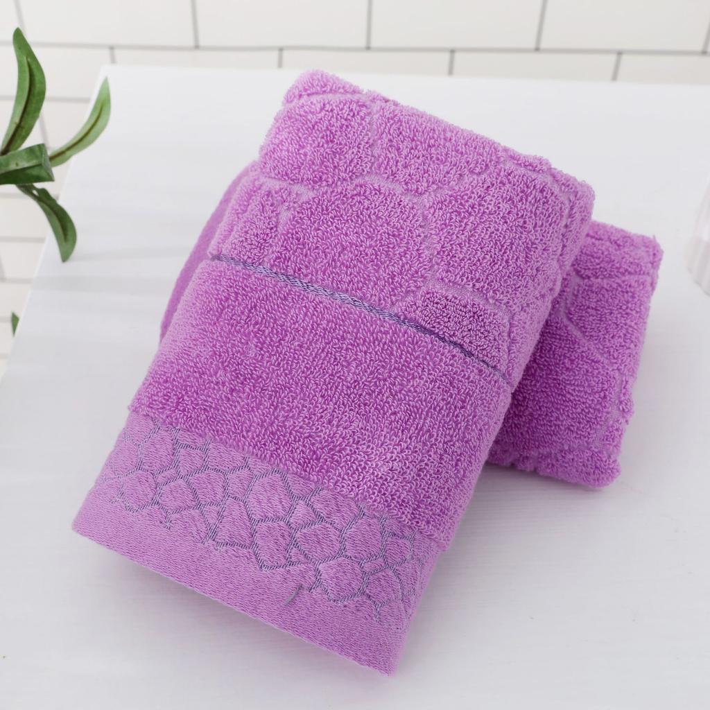 T222A Cheap Wholesale Price Jacquard Champagne Lilac Light Green Blue Hot Pink Hand Towel Face Towel