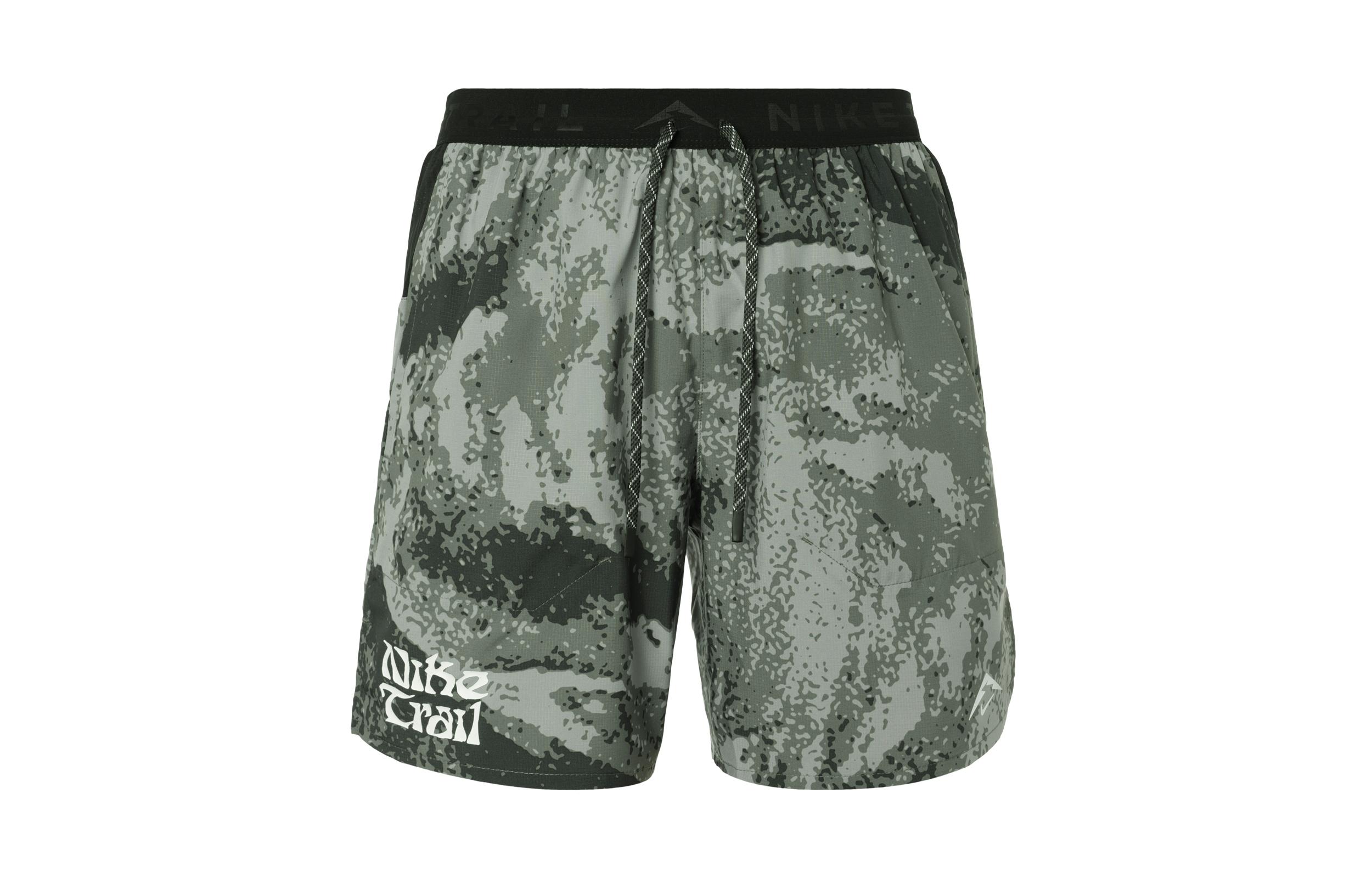 Nike Dri Fit TRAIL STRIDE Running Shorts Men s Iron Gray FV9950-010 XL
