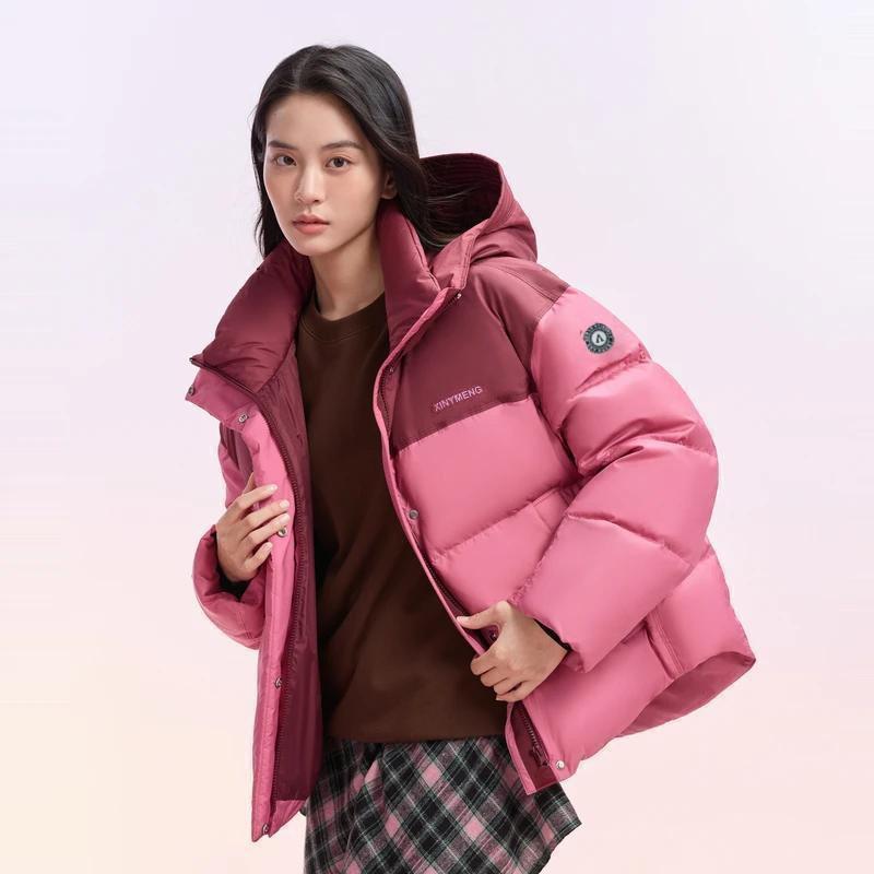 Down Cotton-padded Jacket Womens Short Hooded Latest Winter Latest Relaxed Fit Niche Design Sense Bread Clothes