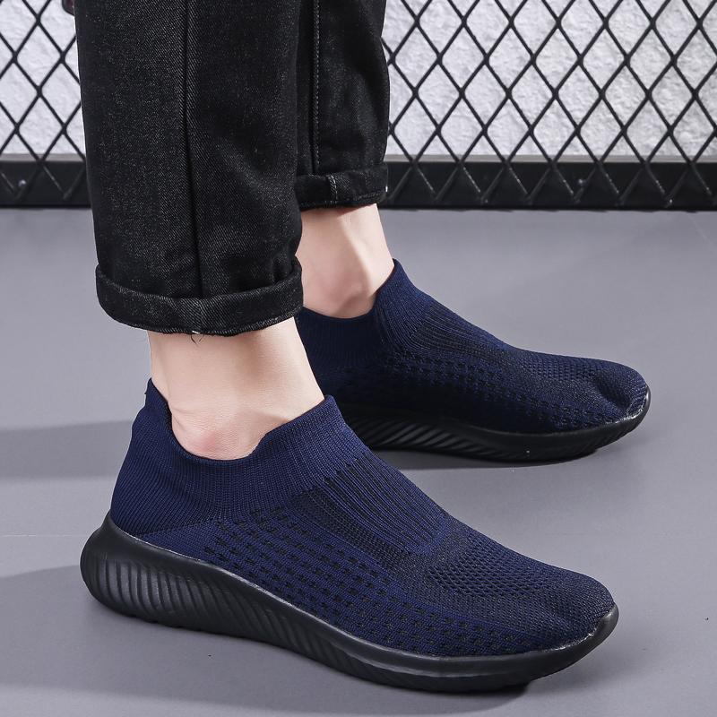2024 Spring New Fashion Casual Mesh Shoes Comfortable, Light and Breathable Men's Flat Vulcanized Shoes  Zapatillas Hombre