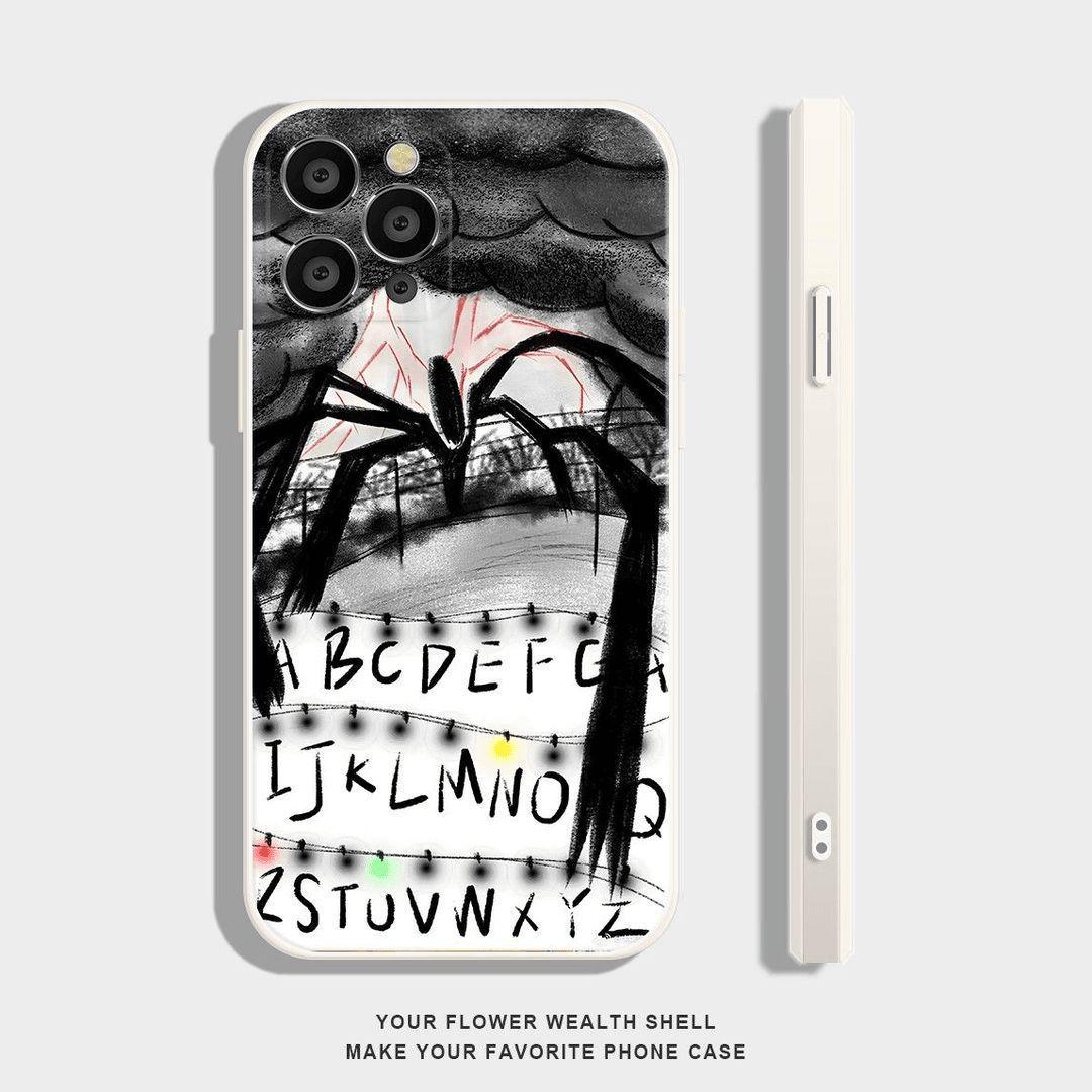 

Letter Spider Case: Compatible with Apple iPhone 17PRO, 16Plus, 15, 14, 13 - Creative Soft Shell Design iPhone 12 Mini