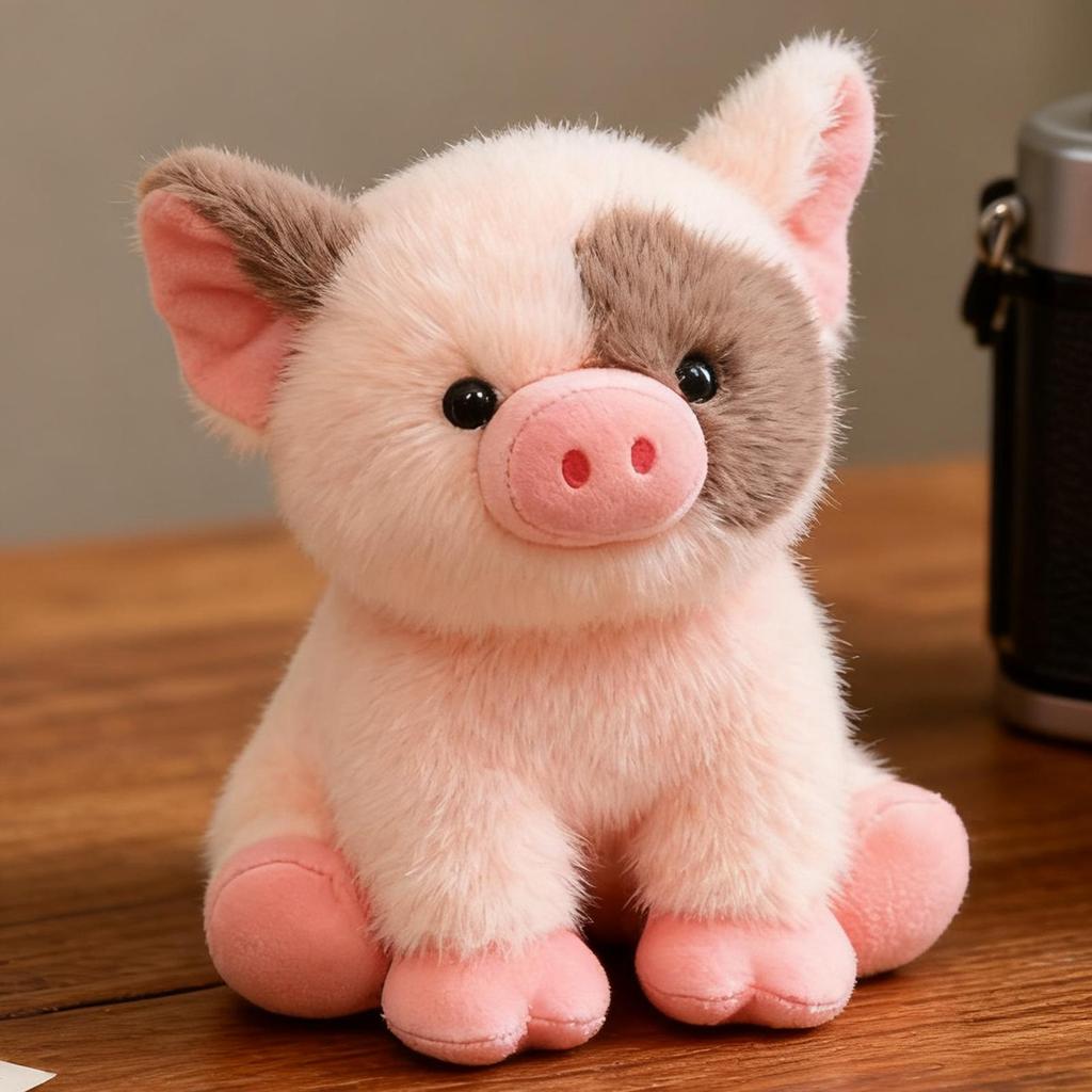 Cute Stuffed Animals Doll 8 Inch Swine Toy Cuddly Animal Throw Pillow For Baby Girls Kids Birthday Home Bedroom Sofa Car