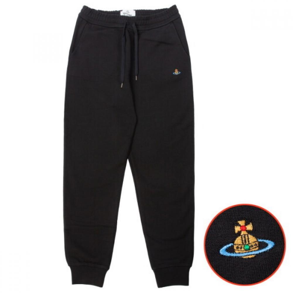 

Vivienne Westwood Luxury Logo Embroidered Jogger Pants Black 3j010002 XXL