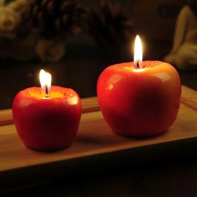 Startseite Roter Apfel Form Modelliertechniken Duftkerzen Apfel Dekorationen Geburtstag Weihnachten Party Obst Kerzen Dekoration