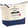 Makeup Bag - PLANETEE - A Bookseller's Bazaar of Love - Large Size - Cotton - HD Printing