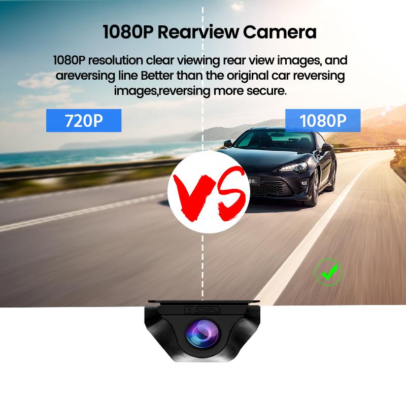E-ACE 10 Inch Touch Screen Car Dvr FHD 1080P Stream Media Dash Camera Mirror Video Recorder 1080
