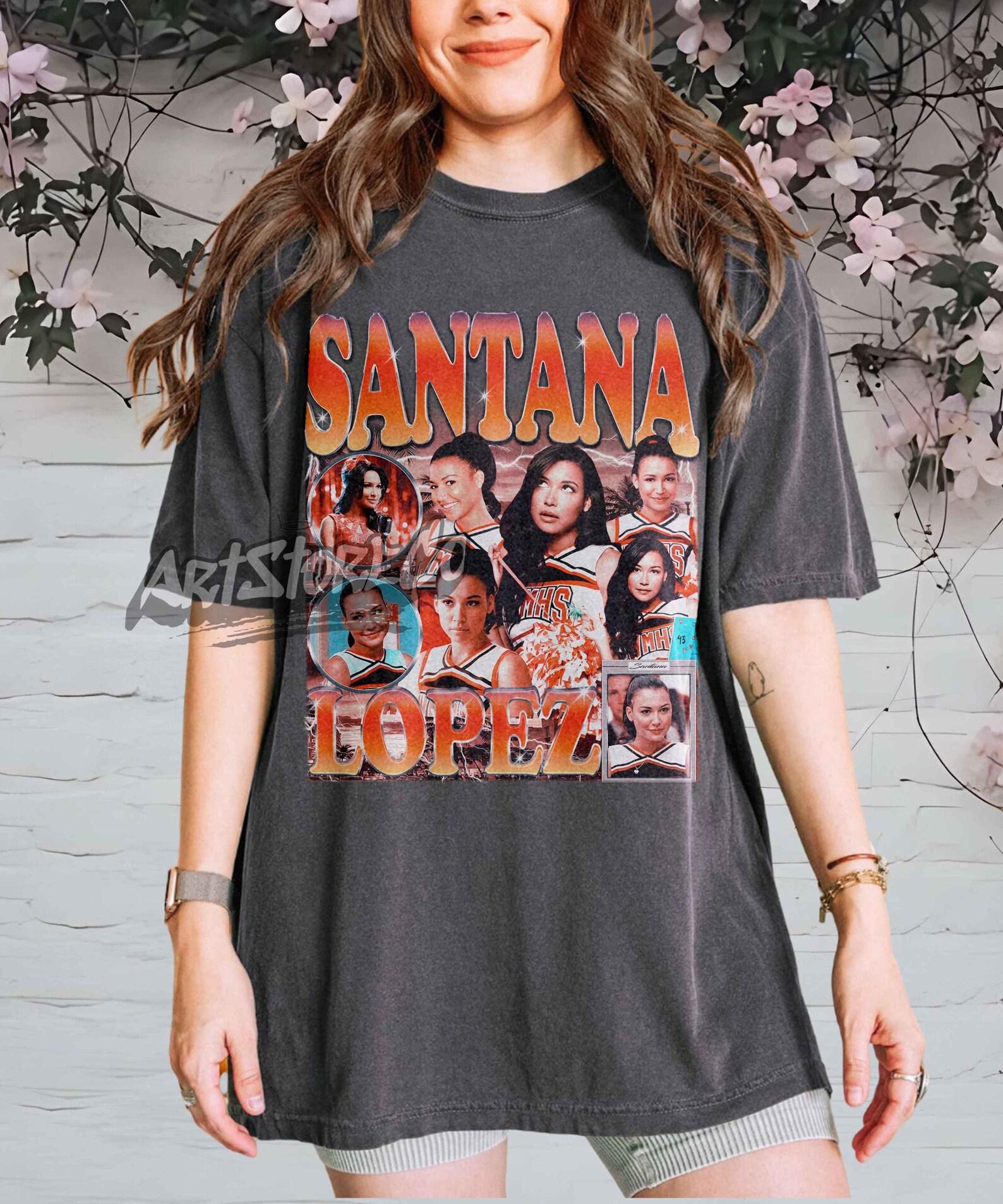 Santana Lopez Retro Collage T-Shirt, Glee Fan Apparel M