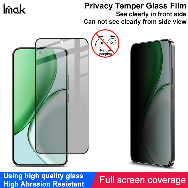 Für Honor Magic 8 Lite Glas IMAK 3D Gebogen Sichtschutz Gehärtetes Glas Vollbild Abdeckung Film