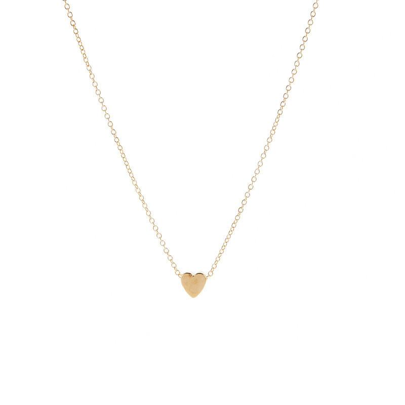 Simple and exquisite versatile collarbone chain necklace, alloy peach heart love simple heart necklace