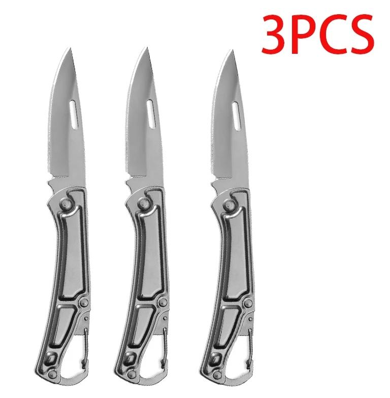 Pocket Fruit Knife, Stainless Steel Folding Outdoor Knife with Non-slip Handle for Kitchen Accessories
