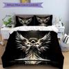 3pcs Angel Wings Bedding Set with One Quilt Cover and Two Pillowcases, Perfect for Bedroom Decor and Guest Rooms, Featuring Anime Cartoon De