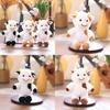 Adorable Miniature Cow Plush Toy With Short Pile Fabric For Bag Decor And Gifts
