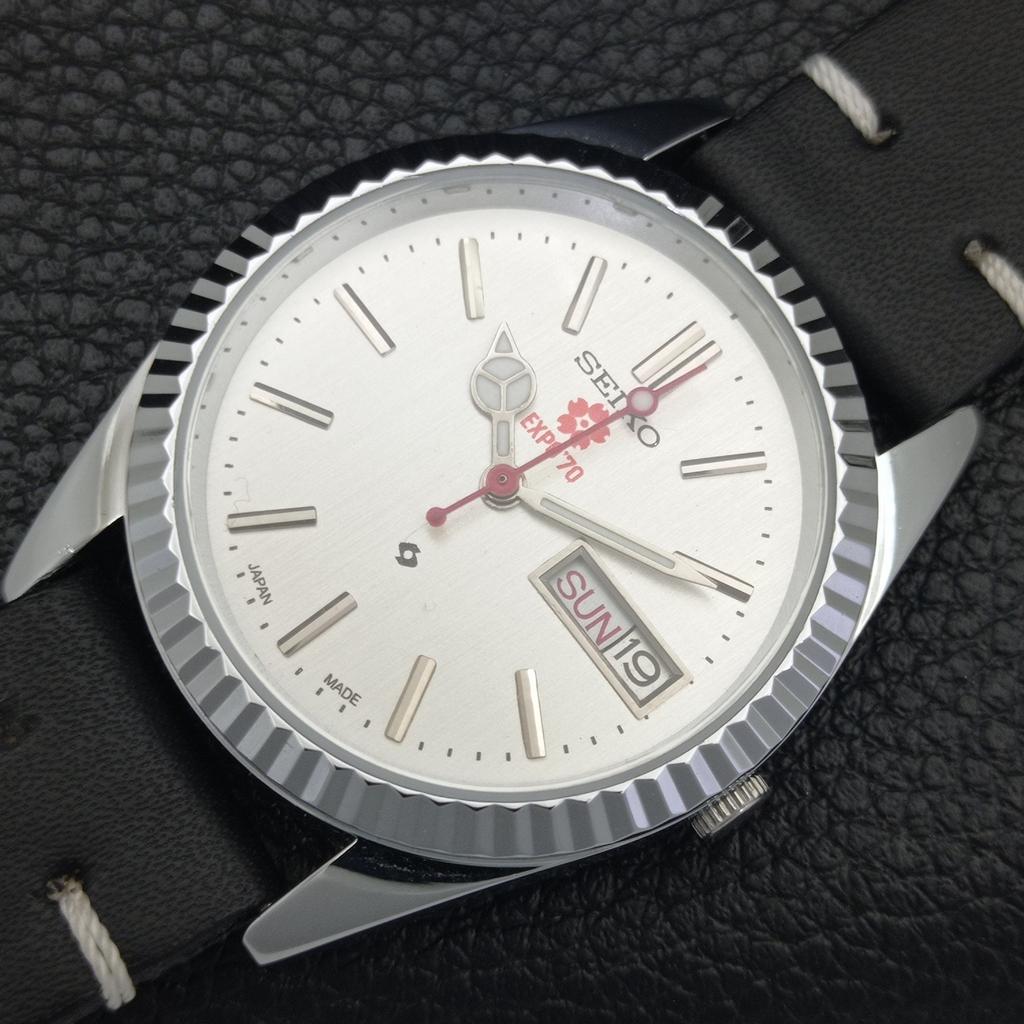 VINTAGE REFURBISHED SEIKO EXPO 70 AUTOMATIC 6309A JAPAN MENS WATCH A441965-a