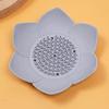 Silicone Soap Dish Lotus Shape Soap Holder with Drainage Holes Non-Slip Soap Holder