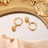 Gold Color Sphere Dangle Earrings Jewelry for Women with Hypoallergenic & Style Pendant Hoop Earrings Gifts