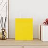 Paper Shopping Bags 50 Pcs with Handles Yellow 18 X 8 X 22 Cm