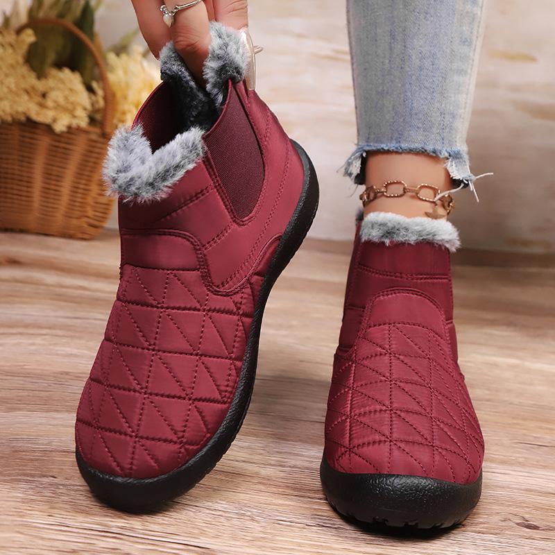 Cotton shoes women's polyurethane high-top boots cold-proof and warm women's boots piled thickened snow boots comfortable cotton boots
