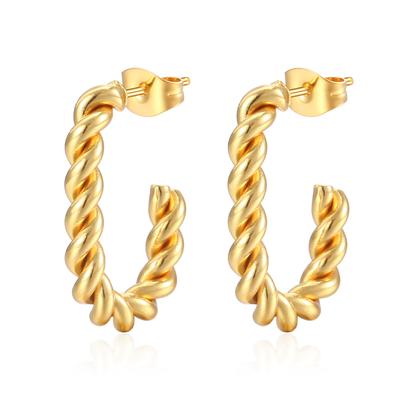 Stud Earrings, Twist Retro Earrings, Classic Light Design Earrings, Spot Women's Style