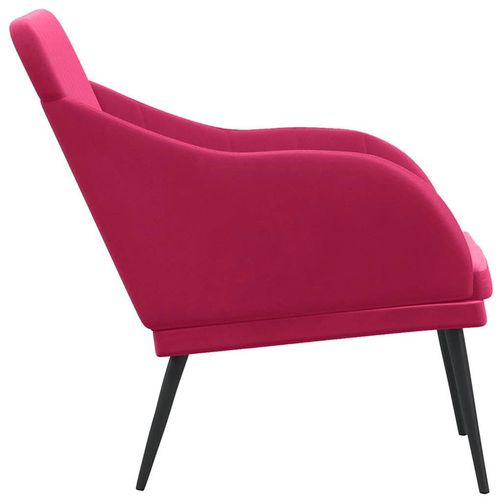 Velvet Bench In Wine Red 110 X 76 X 80 Cm