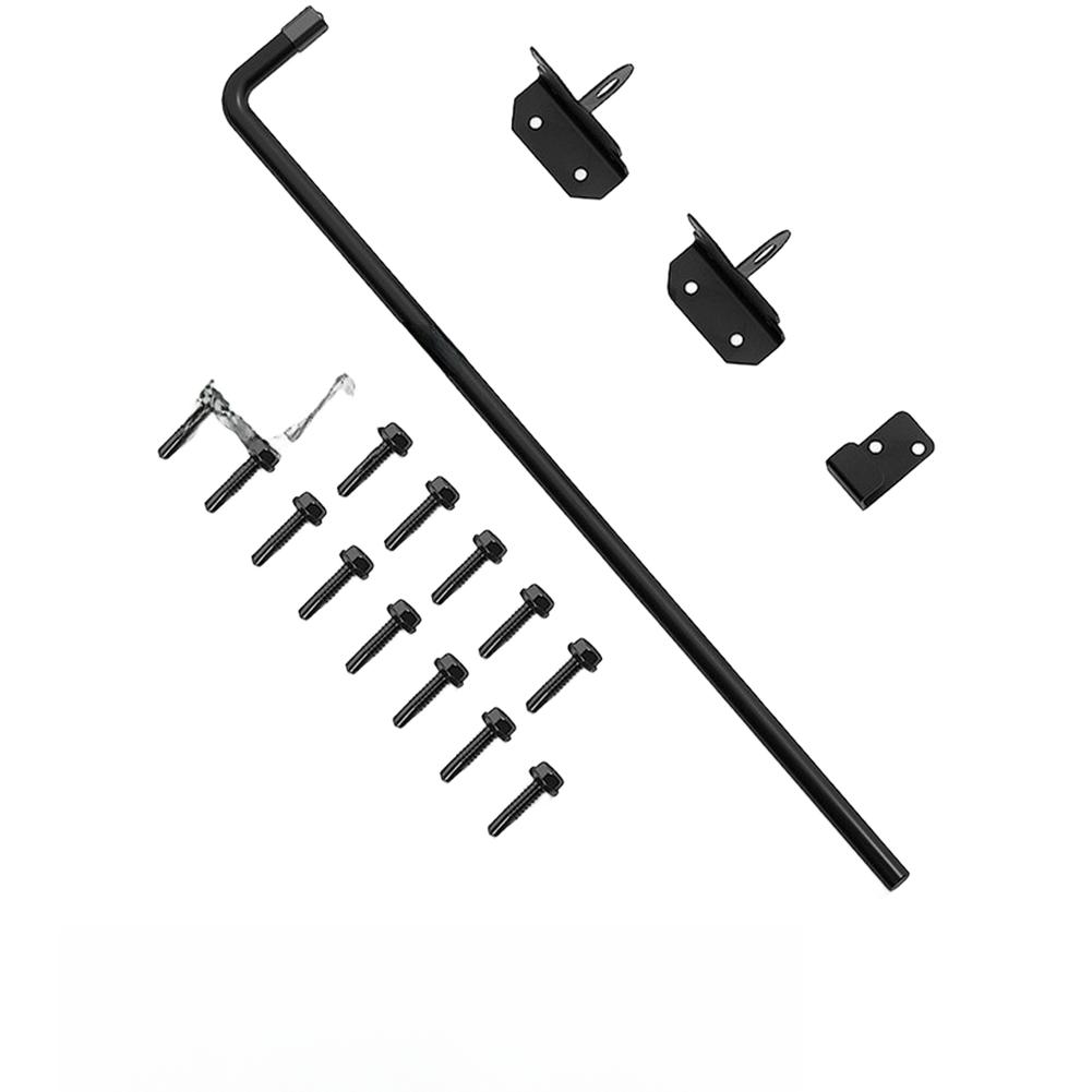 1set Garden Fence Hinge Heavy Duty Iron Hinges With Screws For Indoor Doors Accessories Easy Assembly
