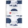 Small Patterned Tenugui Hand Hedgehog No Treatment 32 X 90 Cm (Japanese Towel) - (white) - Fray-resistant - - TE-06115-IR