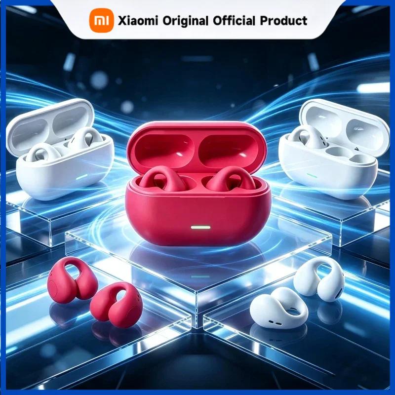 Xiaomi T75 Bluetooth Headset 5.3 Wireless Air Conduction Headphones Clip Ear Music Noise Canceling HD Call Sports Gaming Earphone