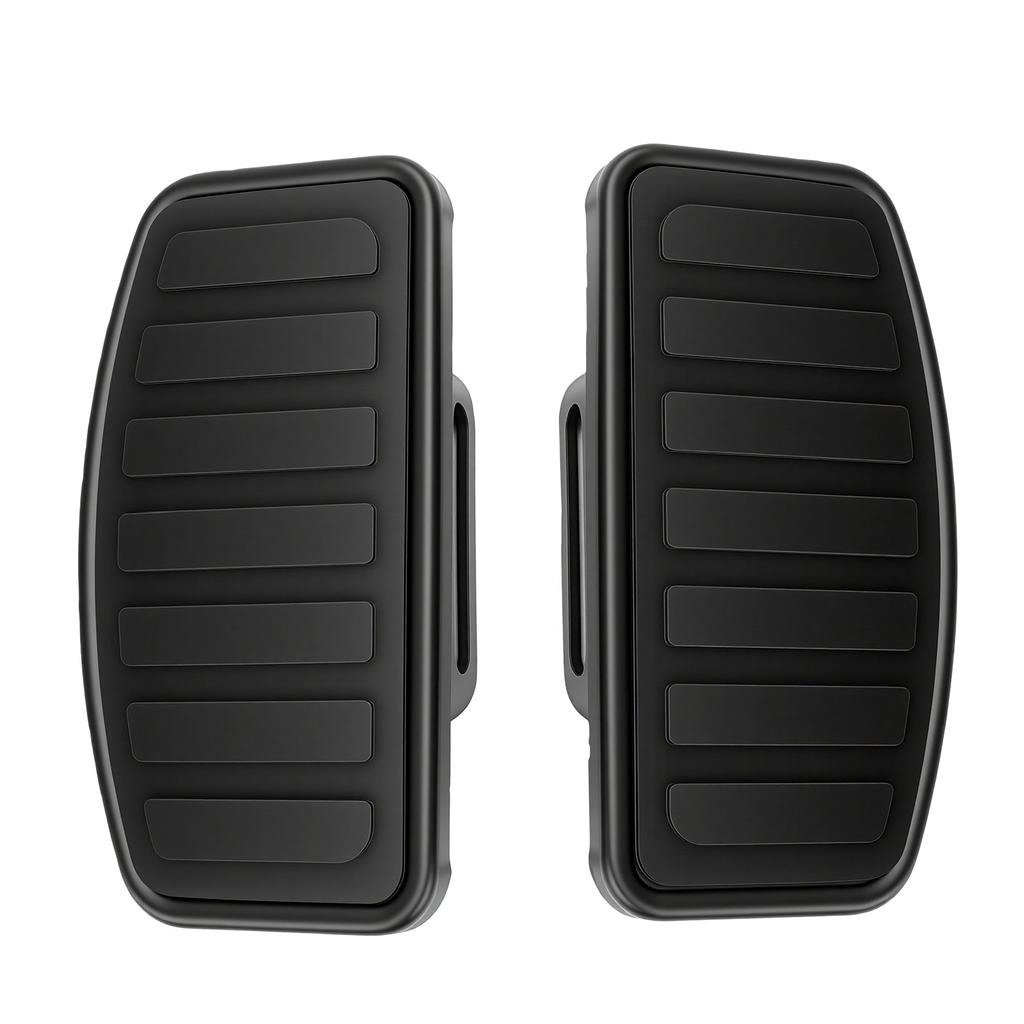 2pcs Motorcycle Footboard Front Foot Rest Pedal Replacement for V Star Drag Star V MAX Adjustable Black