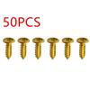 50 szt. Śrubki do pickguardu gitarowego Akcesoria do gitary elektrycznej Fender Bas Strat/Tele