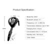 New Handsfree with Mic Silica Gel Single Ear-hook Bluetooth Headset Earphone Button