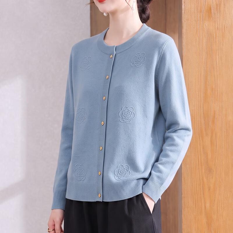 Hengyuanxiang Women's Floral Knit Cardigan