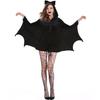 Plus Size Adult Halloween Bat Costume - Vampire Witch Jumpsuit (S-4XL)