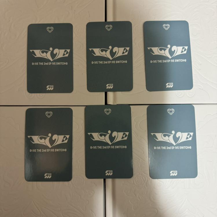 Ive Switch Album Soundwave Lucked 2nd Special Unpublished Photo Card 6 Type Photo Cassette A Set