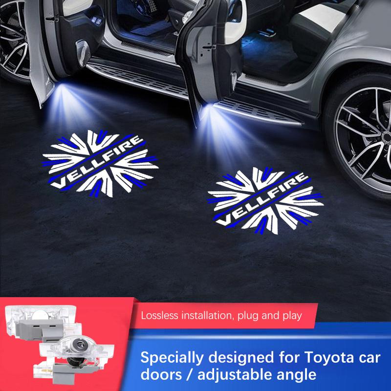 

2PCS Door Puddle Shadow Light Vellfire Welcome Light For TOYOTA Alphard Vellfire Door Light LED Carpet Courtesy Decorative Lamp 2PCS